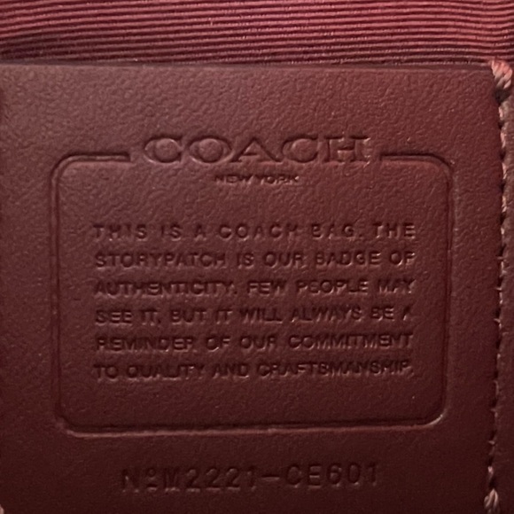Coach of New York Dempsey Drawstring Backpack Jacquard w/patch & stripe 🔥EUC - Picture 9 of 9